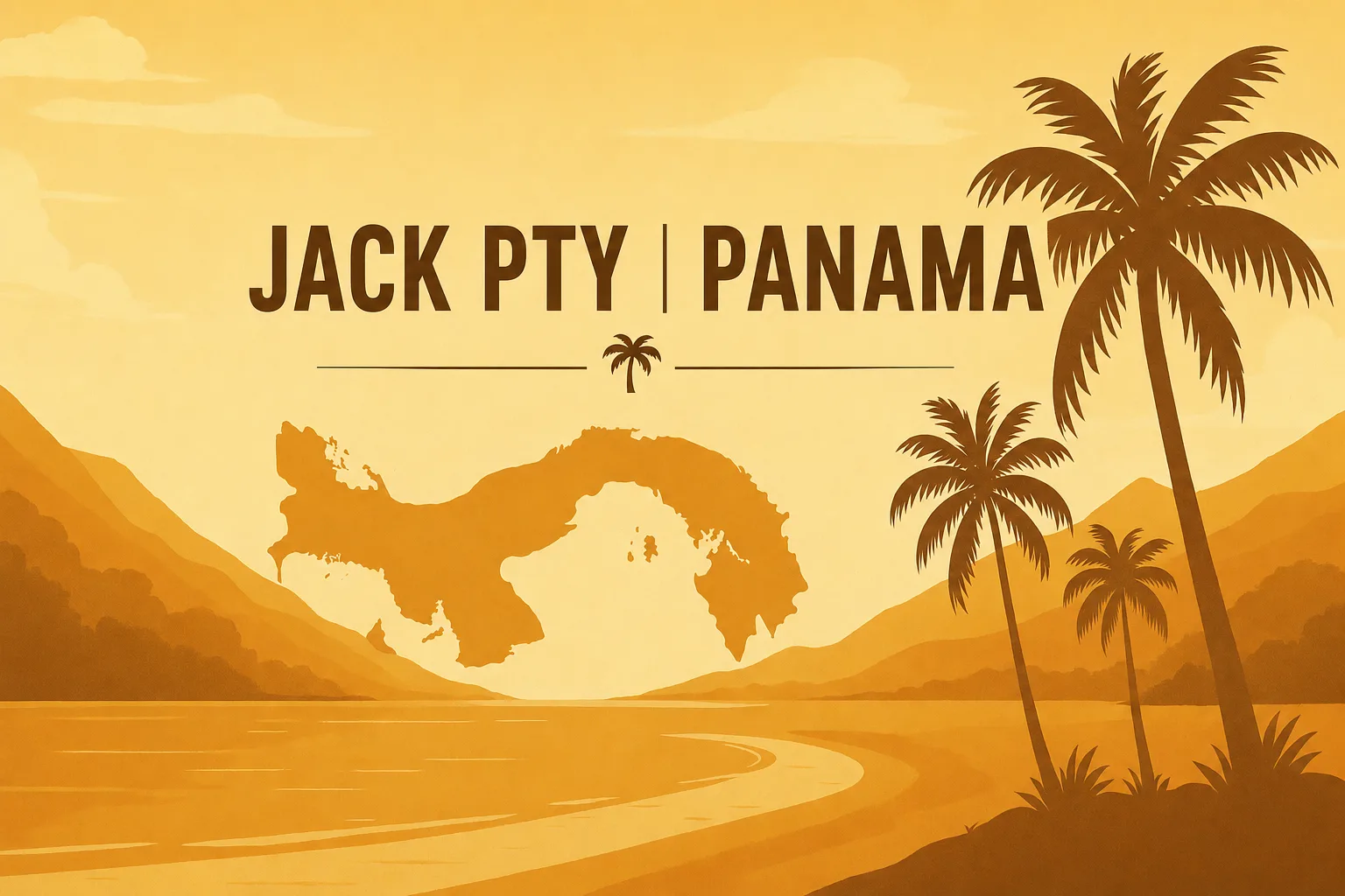 Jack PTY Panama illustrated banner